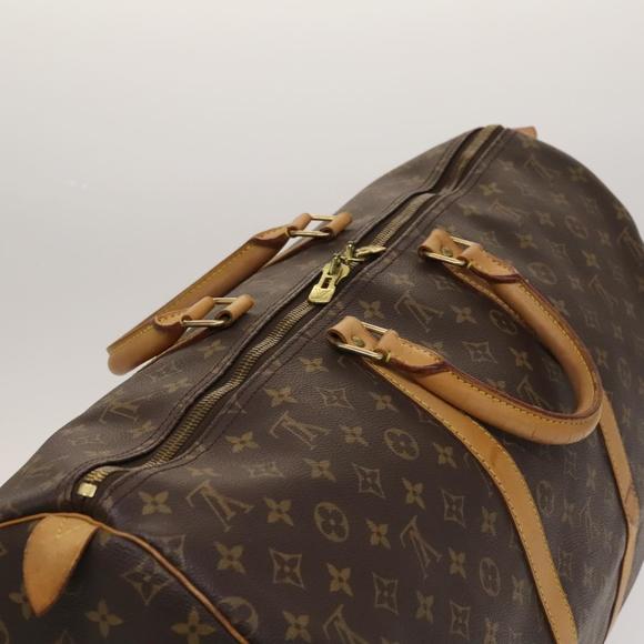 LOUIS VUITTON Monogram Keepall 55 Boston Bag M41424 LV Auth 136102 - Picture 6 of 16